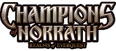 Champions of Norrath title screen for Playstation 2
